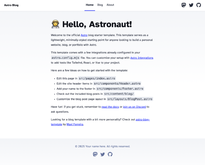 astro site local